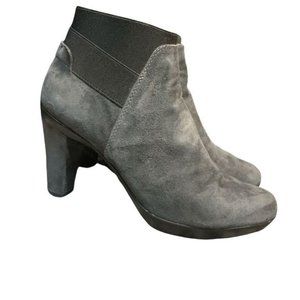 Geox Suede Heel Ankle Boots